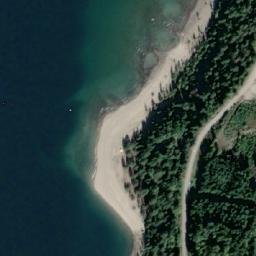 Satellite imagery of Kootenay Lake Powerline Crossing, Tower Southeast, CA