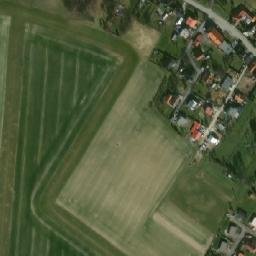 Satellite imagery of [Pustějov] church t., CZ