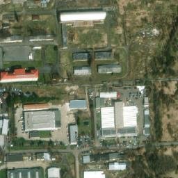 Satellite imagery of [Příbram] hospital chimney, CZ