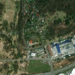 Satellite imagery of [Příbram] hospital chimney, CZ