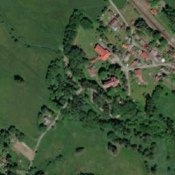 Satellite imagery of [Sobíňov] church t., CZ