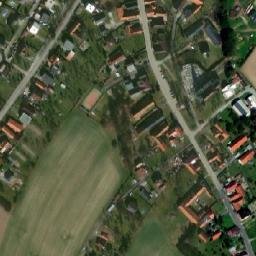 Satellite imagery of [Pustějov] church t., CZ