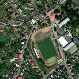 Satellite imagery of [Brušperk] church t., CZ
