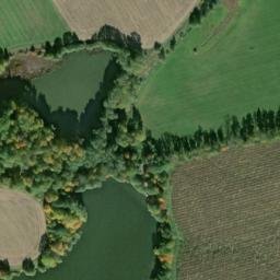 Satellite imagery of [Bor u Tachova] former brickyard chimney, CZ