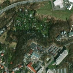 Satellite imagery of [Příbram] hospital chimney, CZ