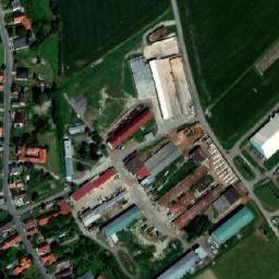 Satellite imagery of [Pustějov] church t., CZ