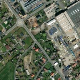 Satellite imagery of Dalkia [Sviadnov] heat plant chimney, CZ