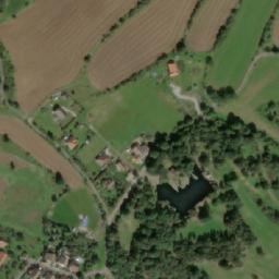 Satellite imagery of [Hřiměždice] church t., CZ