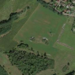 Satellite imagery of [Hřiměždice] church t., CZ