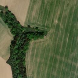 Satellite imagery of [Hněvkovice u Ledče nad Sázavou] church t., CZ