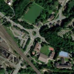 Satellite imagery of [Třinec] evangelic church t., CZ