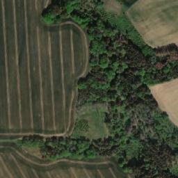 Satellite imagery of [Hněvkovice u Ledče nad Sázavou] church t., CZ