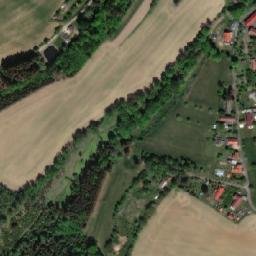 Satellite imagery of [Hněvkovice u Ledče nad Sázavou] church t., CZ