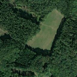 Satellite imagery of Kozel [Šťáhlavy] castle chapel sanctus t., CZ