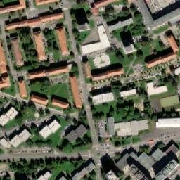 Satellite imagery of Zezicka [Příbram] factory chimney, CZ