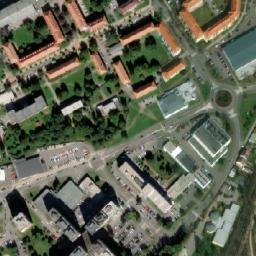 Satellite imagery of Zezicka [Příbram] factory chimney, CZ
