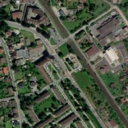 Satellite imagery of [Třinec] evangelic church t., CZ