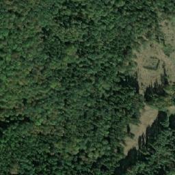 Satellite imagery of Kozel [Šťáhlavy] castle chapel sanctus t., CZ