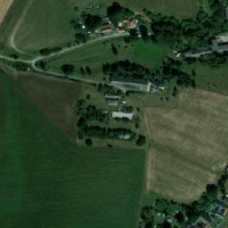 Satellite imagery of [Banín] church t., CZ