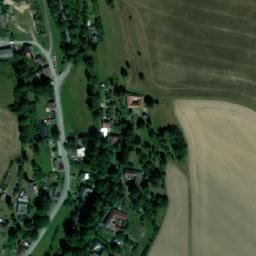 Satellite imagery of [Banín] church t., CZ