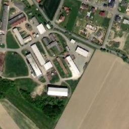 Satellite imagery of [Kožlí] church t., CZ