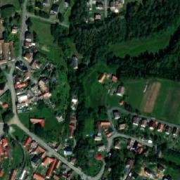 Satellite imagery of [Lučice] church t., CZ