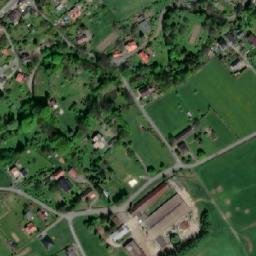Satellite imagery of [Vendryně] church t., CZ