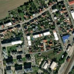 Satellite imagery of [Dobřany] heating plant chimney, CZ