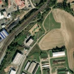 Satellite imagery of [Dobřany] heating plant chimney, CZ