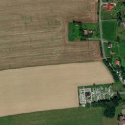 Satellite imagery of [Komorní Lhotka] church t., CZ