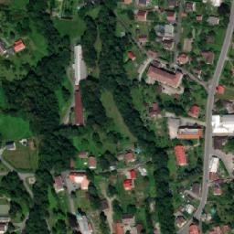 Satellite imagery of [Komorní Lhotka] church t., CZ
