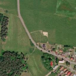 Satellite imagery of [Prostiboř] church t., CZ