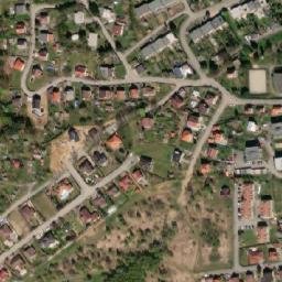 Satellite imagery of [Sedlčany] town hall t., CZ
