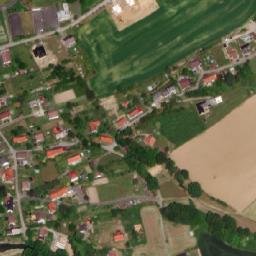 Satellite imagery of [Sedlnice] church t., CZ