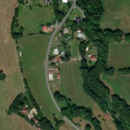 Satellite imagery of [Komorní Lhotka] church t., CZ