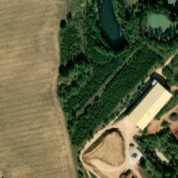 Satellite imagery of Tondach [Stod] brickyard chimney, CZ