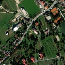 Satellite imagery of mental hospital [Dobřany] church t., CZ