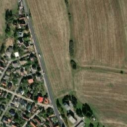 Satellite imagery of [Chválenice] church t., CZ
