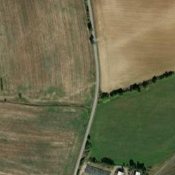 Satellite imagery of [Chválenice] church t., CZ