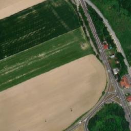 Satellite imagery of [Příbor] cemetery church t., CZ