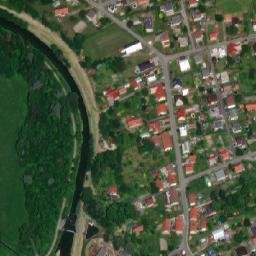 Satellite imagery of [Příbor] cemetery church t., CZ
