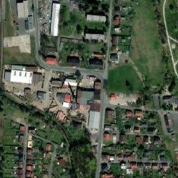Satellite imagery of Stavebniny [Baška] former brick yard chimney, CZ