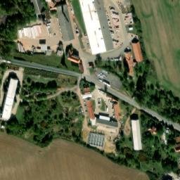 Satellite imagery of Tondach [Stod] brickyard chimney, CZ