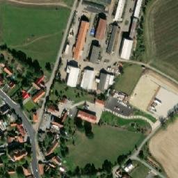 Satellite imagery of [Chválenice] church t., CZ