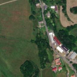 Satellite imagery of [Potštát-Horní Předměstí] cemetery church t., CZ