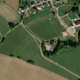 Satellite imagery of [Chválenice] church t., CZ