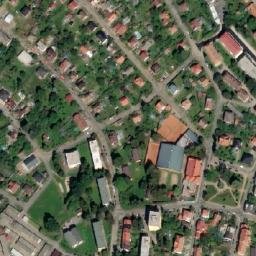 Satellite imagery of Václavka [Votice] church outlook t., CZ