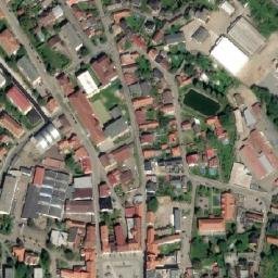 Satellite imagery of Václavka [Votice] church outlook t., CZ
