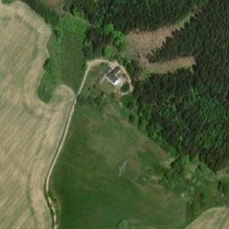 Satellite imagery of Beránek [Škrdlovice] former glassworks chimney, CZ