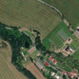 Satellite imagery of [Potštát-Horní Předměstí] cemetery church t., CZ